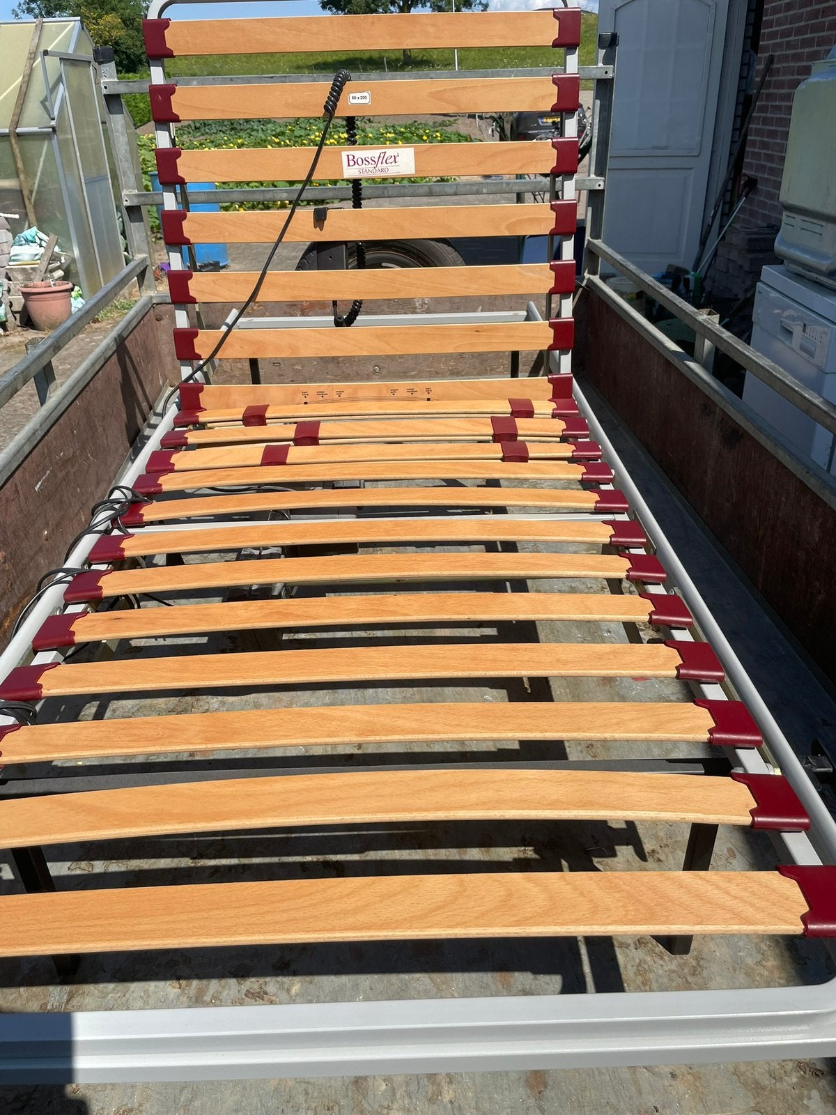 Lattenbodem elektrische 80x200, Huis en Inrichting, Slaapkamer | Matrassen en Bedbodems, Ophalen, Zo goed als nieuw, Eenpersoons