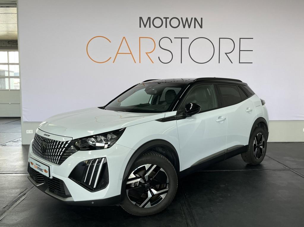 Peugeot 2008 1.2 Hybrid 145e GT Line 360 Camera Adapt. Cruis, Auto's, Peugeot, 145 pk, Parkeersensor, Gebruikt, Zwart