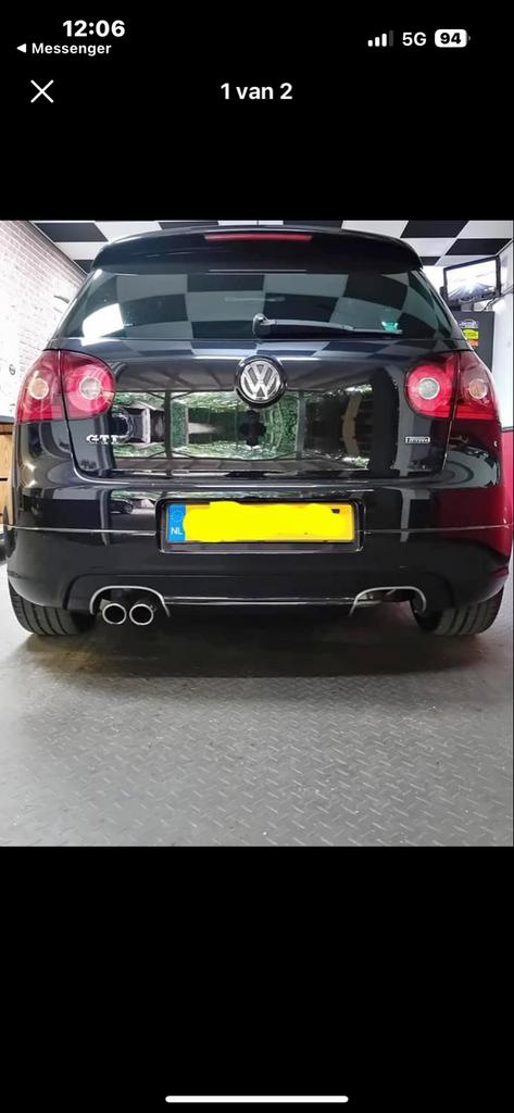 Golf 5 Orginele ABT achterbumper voor dubbele uitlaat, Ophalen, Gebruikt, Volkswagen, Achter