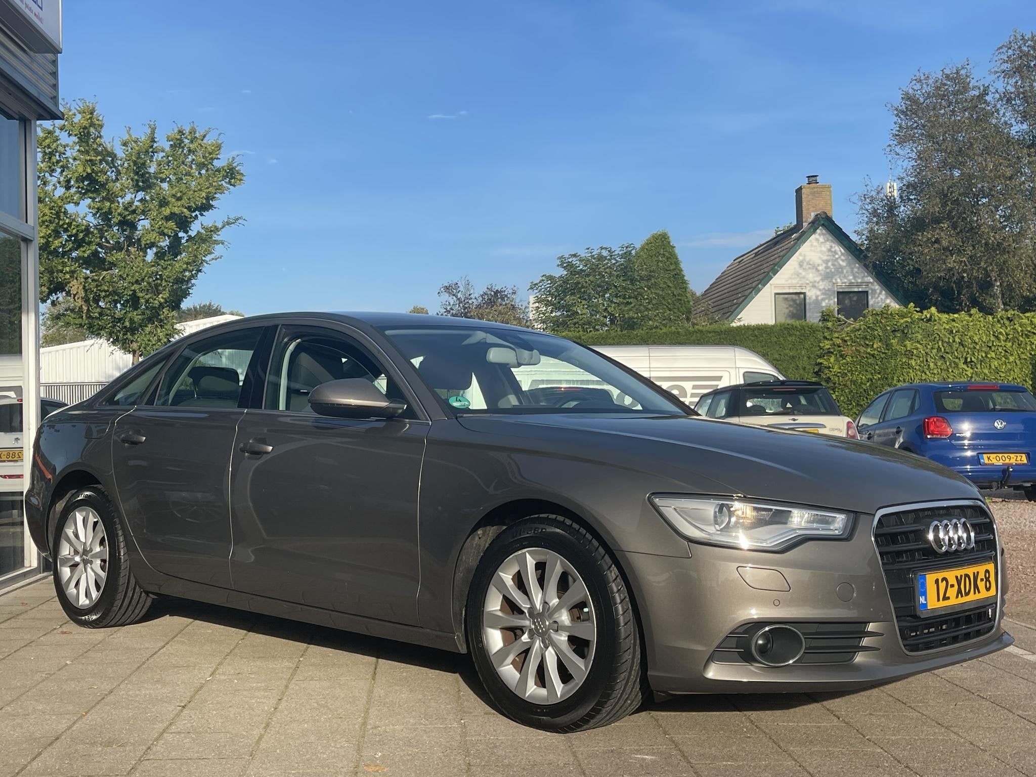 Audi A6 Limousine 2.0 TFSI Business Edition /Automaat/Cruise, Auto's, Euro 5, Stof, Gebruikt, Zwart