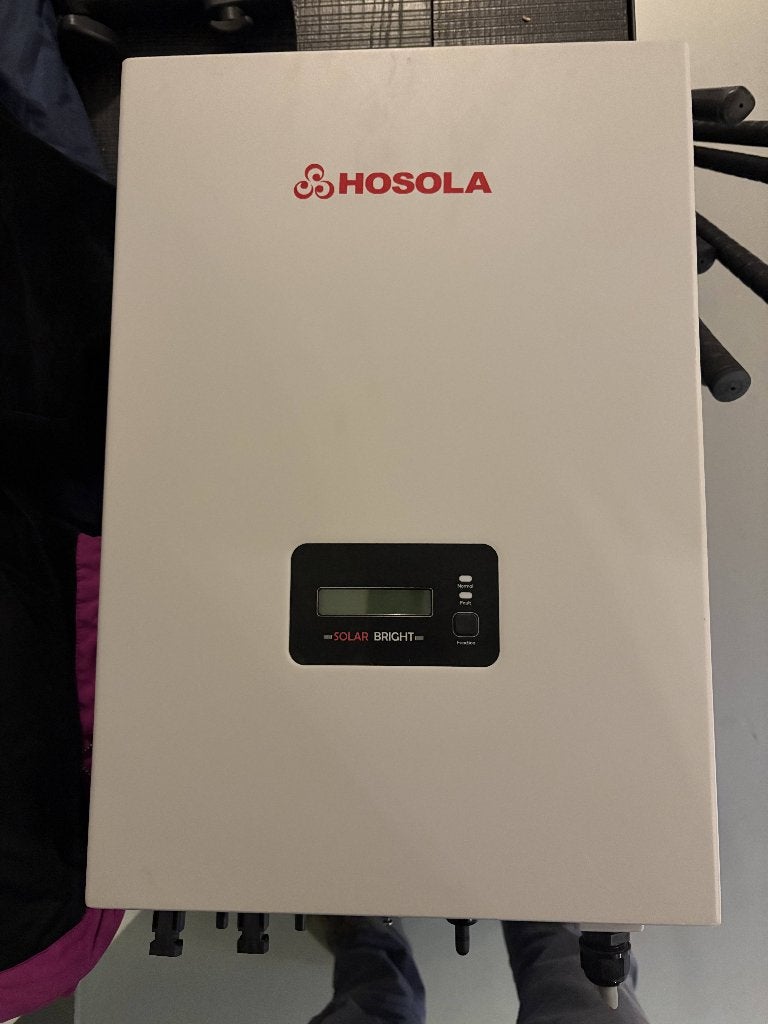 20 zonnepanelen plus Hosola omvormer, Ophalen, Gebruikt, Compleet systeem, 200 wattpiek of meer