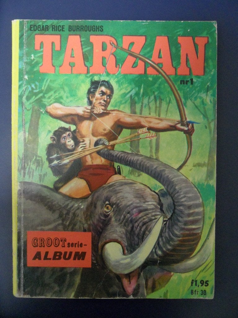 Tarzan. Nr 1. Groot Serie-Album. 1969., Eén stripboek, Ophalen of Verzenden, Gelezen