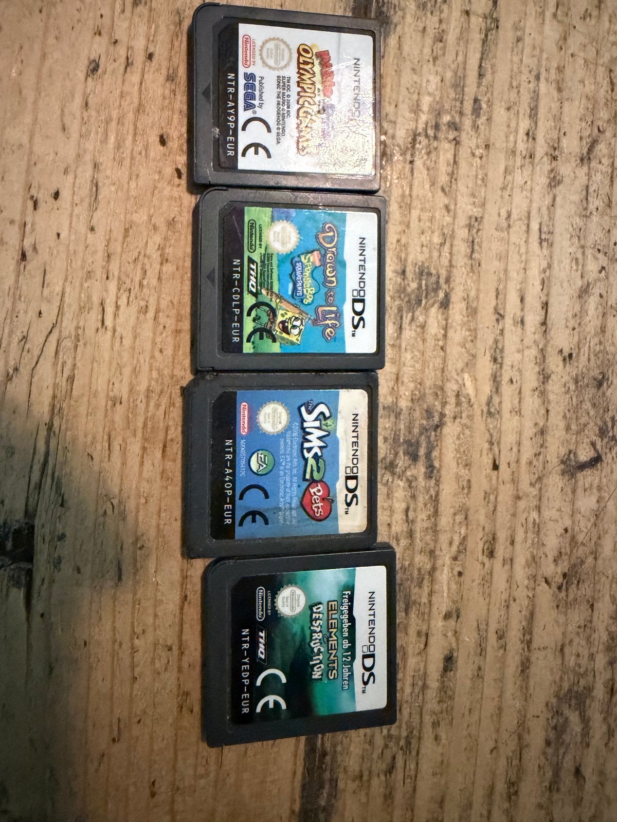 Nintendo DS Games: Olympic Games, Drawn to Life, Sims 2 Pets, Gebruikt, Overige genres, 1 speler, Ophalen of Verzenden