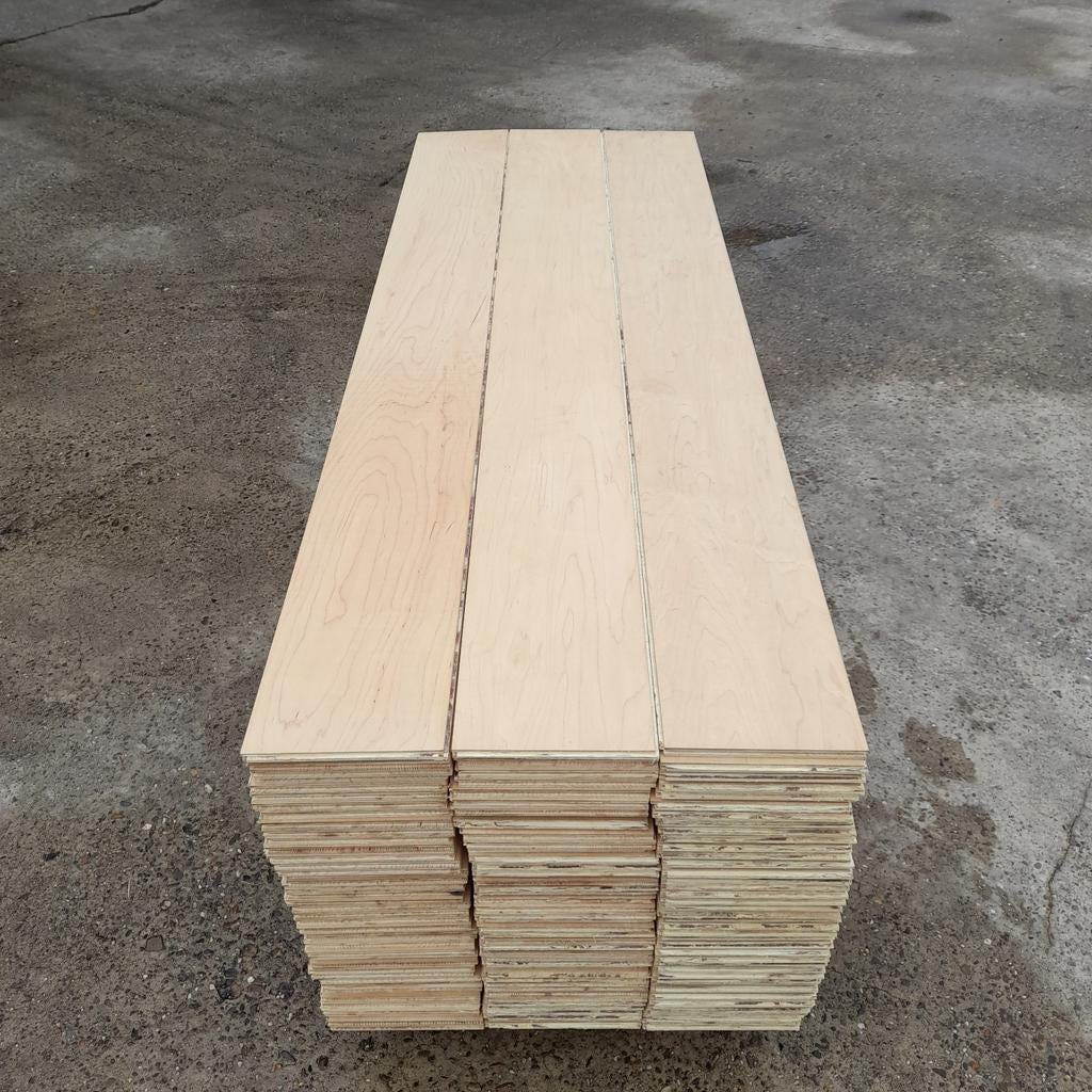 Esdoorn vloer multivloer 44 m2 vloerdelen 20,5 cm breed, Ophalen, Vloerdelen of -planken, 10 m² of meer, Nvt