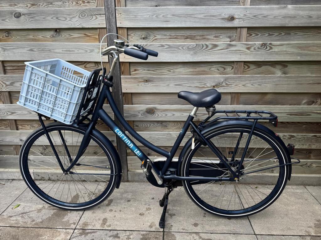 Cortina u4 transport fiets 28 inch, Fietsen en Brommers, Fietsen | Dames | Damesfietsen, Terugtraprem, Gebruikt, Versnellingen
