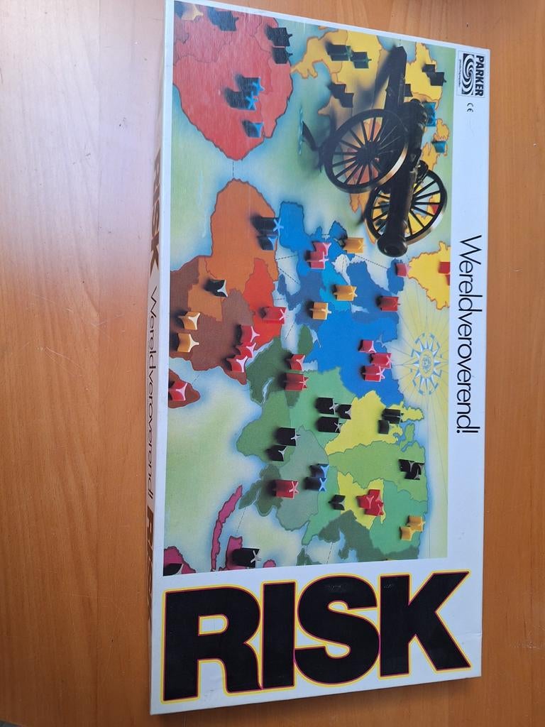Z.g.n.a. Risk Wereldveroverend! Bordspel - Klassieke Editie, Vijf spelers of meer, Ophalen, Zo goed als nieuw, Parker