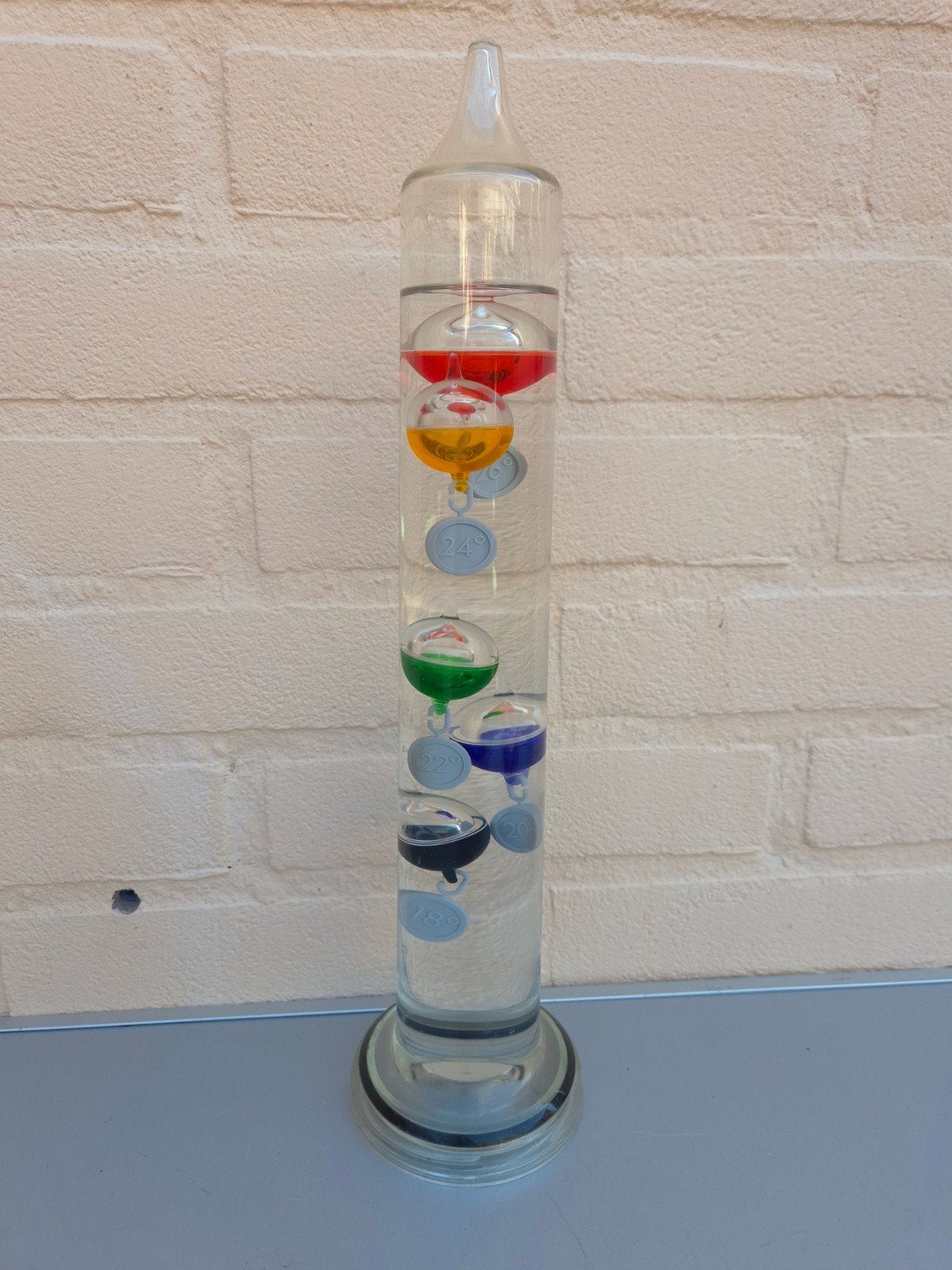 Galileo Thermometer., Overige typen, Ophalen of Verzenden, Gebruikt, Kunststof
