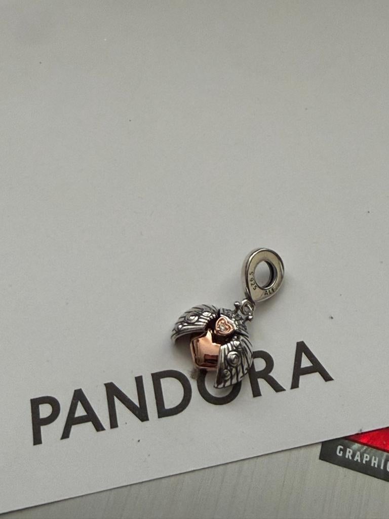 Pandora Club 2022 Lieveheersbeestje & Hart Bedel, Verzenden, Pandora, Nieuw, 1 bedel