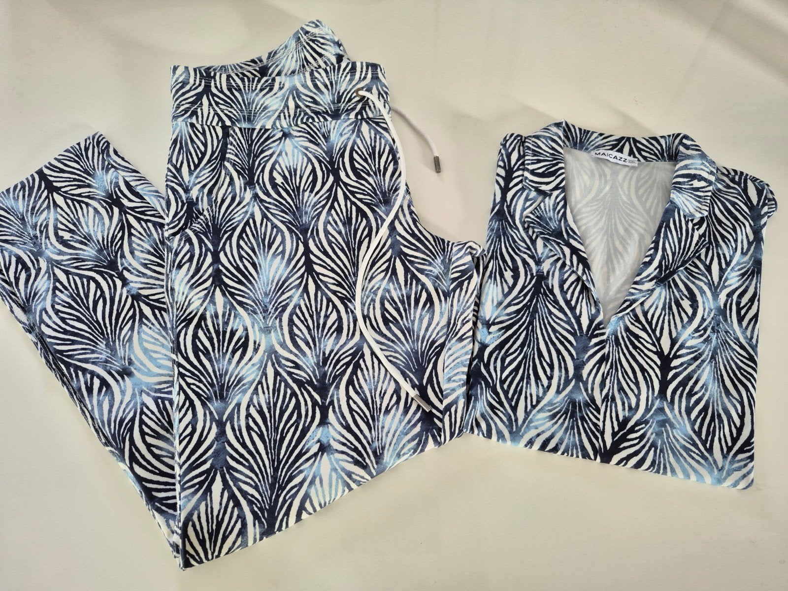 Maicazz & Zizo Travelstof Set: Top XXL & Broek 42, Blauw, Maat 46/48 (XL) of groter, Ophalen of Verzenden, Zo goed als nieuw