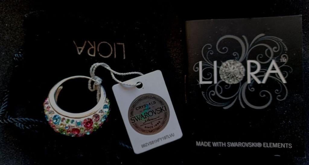 2 Swarovski ringen en 5 stuks Beaucharms bedel - hangers, Nieuw, 4 bedels of meer, Zilver, Ophalen