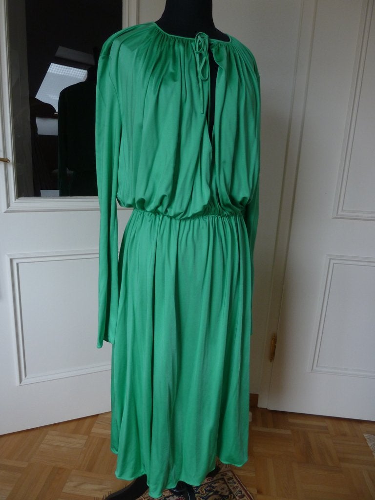 Mulberry Londen jersey jurk 'Tina' mintgroen, 38/40 NL, nw., Maat 38/40 (M), Verzenden, Zo goed als nieuw, Knielengte