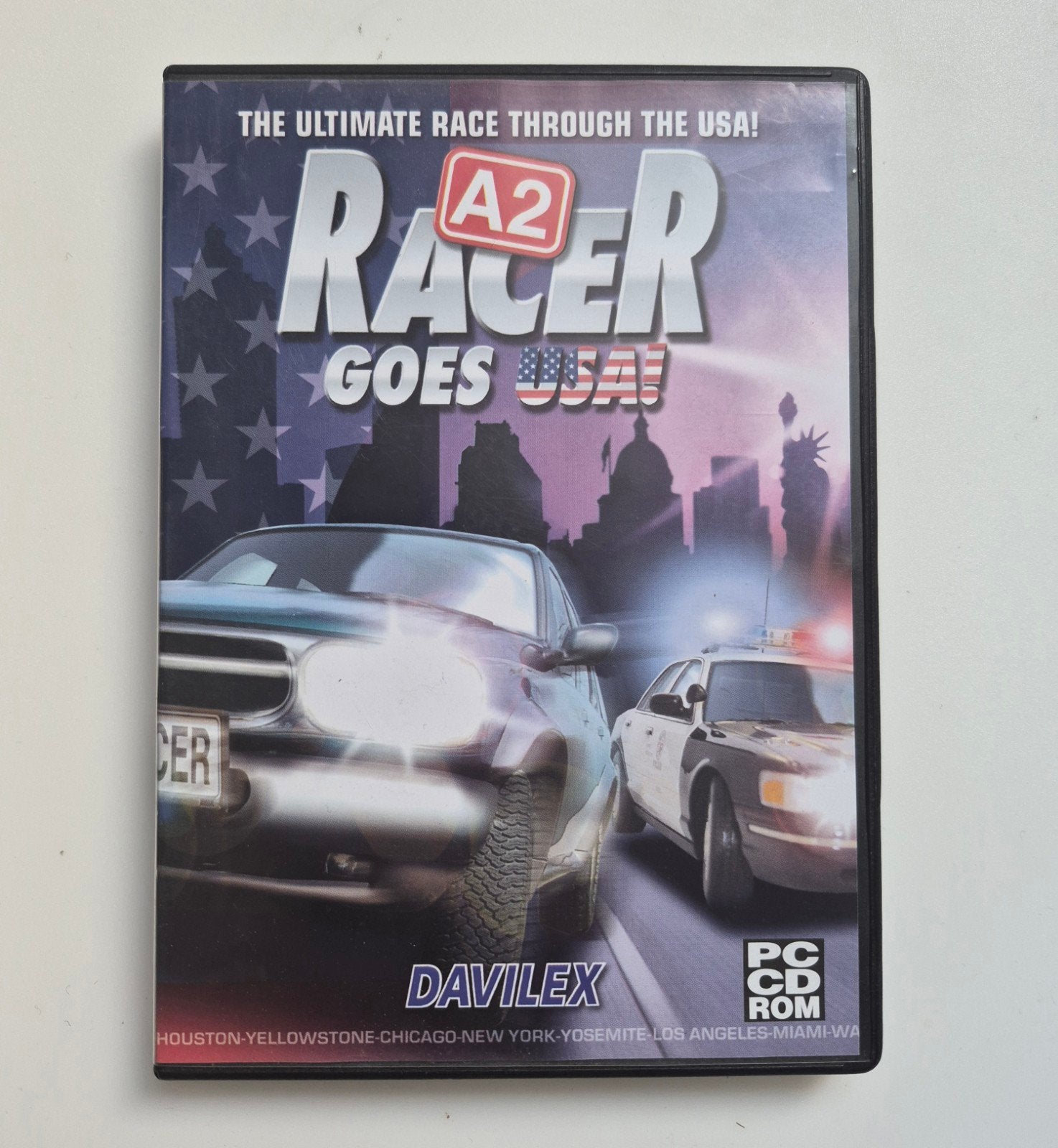A2 Racer Goes USA PC CD-ROM Racegame Davilex, Spelcomputers en Games, Games | Pc, Gebruikt, 1 speler, Racen en Vliegen, Eén computer
