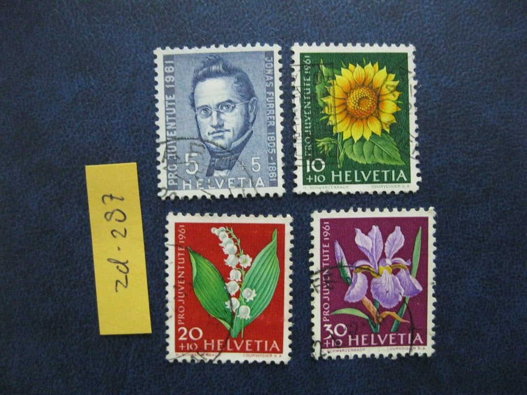 zwitserland - pro juventute 1961 (zd-287), Ophalen of Verzenden, Gestempeld