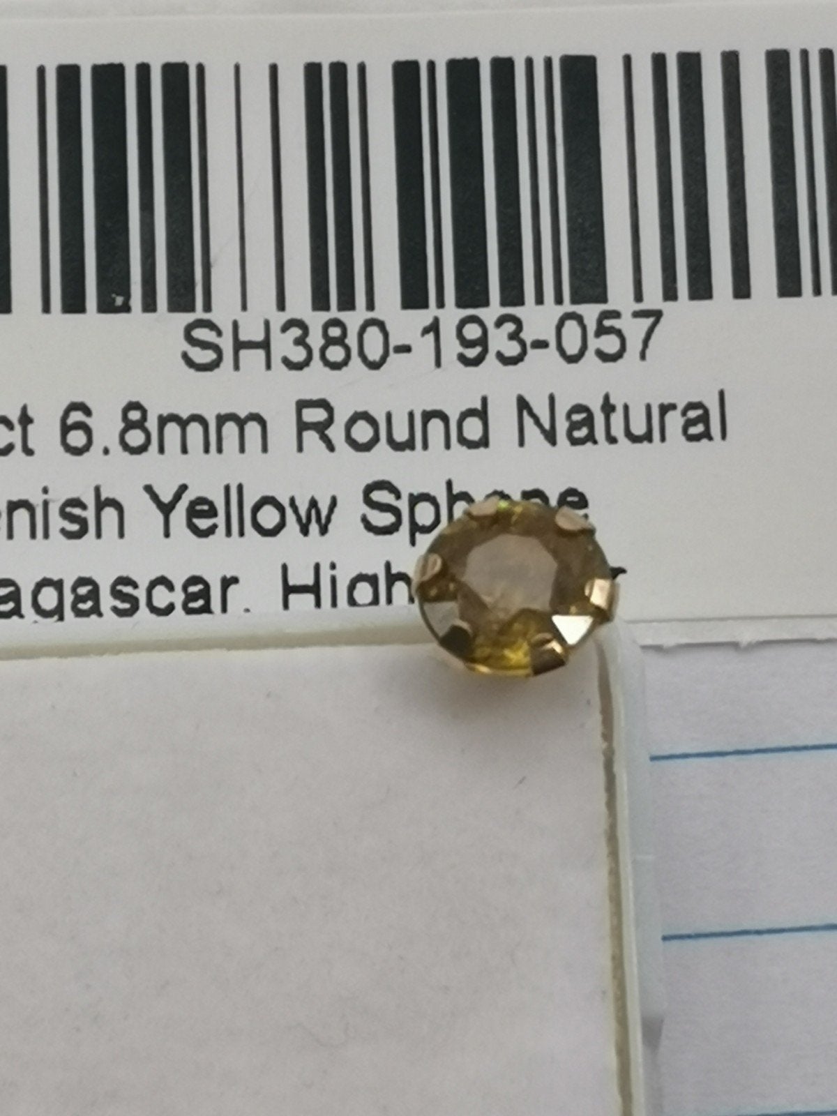 Greenish yellow sphene goud, Sieraden, Tassen en Uiterlijk, Ringen, Ophalen of Verzenden, Geel, Goud, Dame