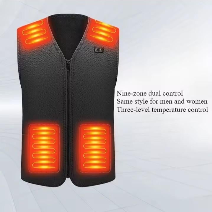 Nieuw Verwarmd Vest - 9 Zones, 3 Temperatuurstanden, Maat 38/40 (M), Zwart, Nieuw, Ophalen of Verzenden