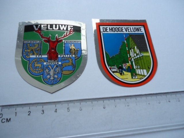 sticker oud VELUWE harderwijk nunspeet putten epe schild, Verzenden, Zo goed als nieuw, Bedrijf of Vereniging