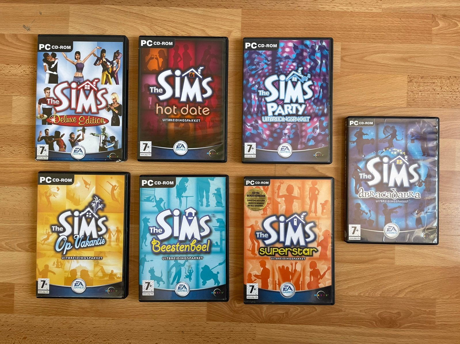 The Sims collectie 7 stuks, 1 speler, Eén computer, Ophalen of Verzenden, Zo goed als nieuw