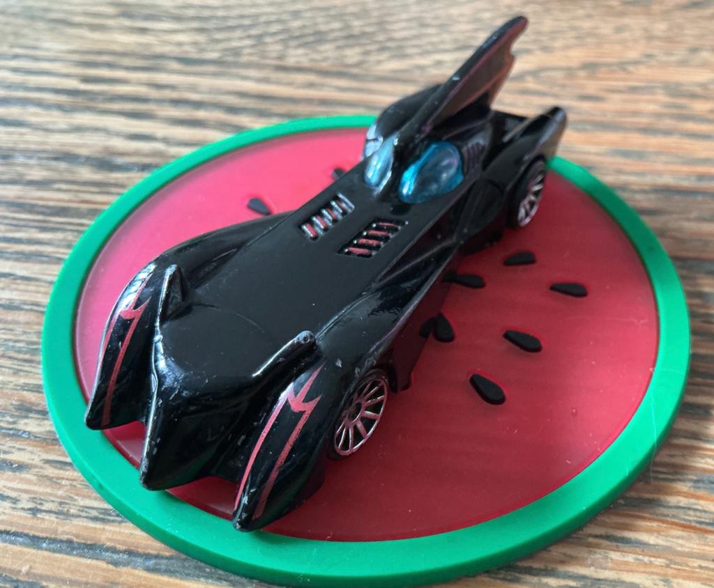 Hotwheels Zwarte Batman Space auto DC Comics, Ophalen, Zo goed als nieuw