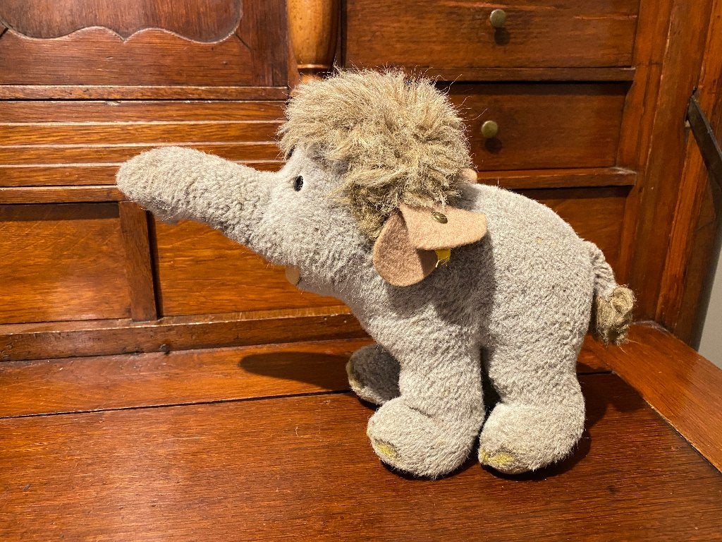 Zeldzame vintage Steiff Jungle book Baby Hathi Olifant, Gebruikt, Overige merken, Disney, Ophalen of Verzenden
