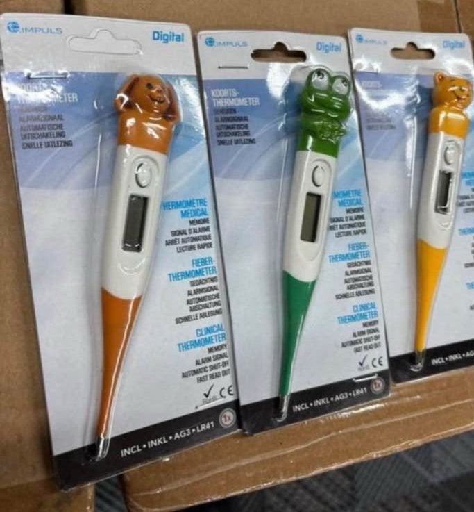 4750 Digitale Thermometers - 6 Verschillende Soorten, Ophalen of Verzenden, Nieuw, Meerkleurig, Kunststof