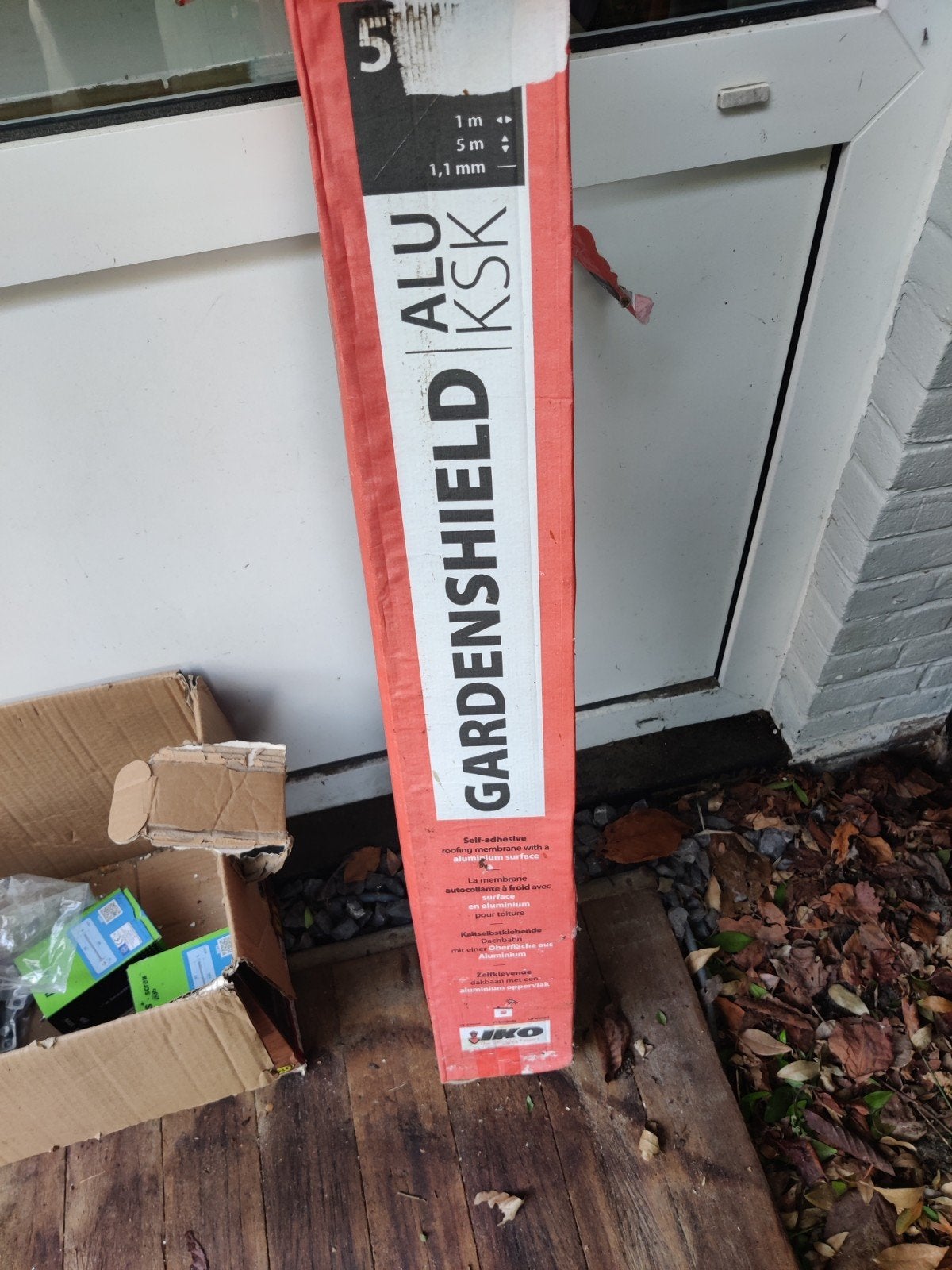 GARDENSHIELD ALU Zelfklevend Dakbedekking - ?m x 1m, Ophalen, Overige materialen, Gebruikt, Zwart