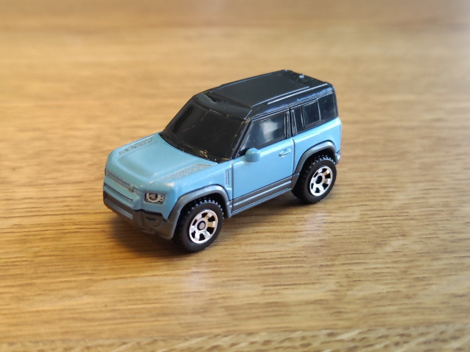 Matchbox Land Rover Defender BLAUW, Hobby en Vrije tijd, Ophalen of Verzenden, Zo goed als nieuw, Auto