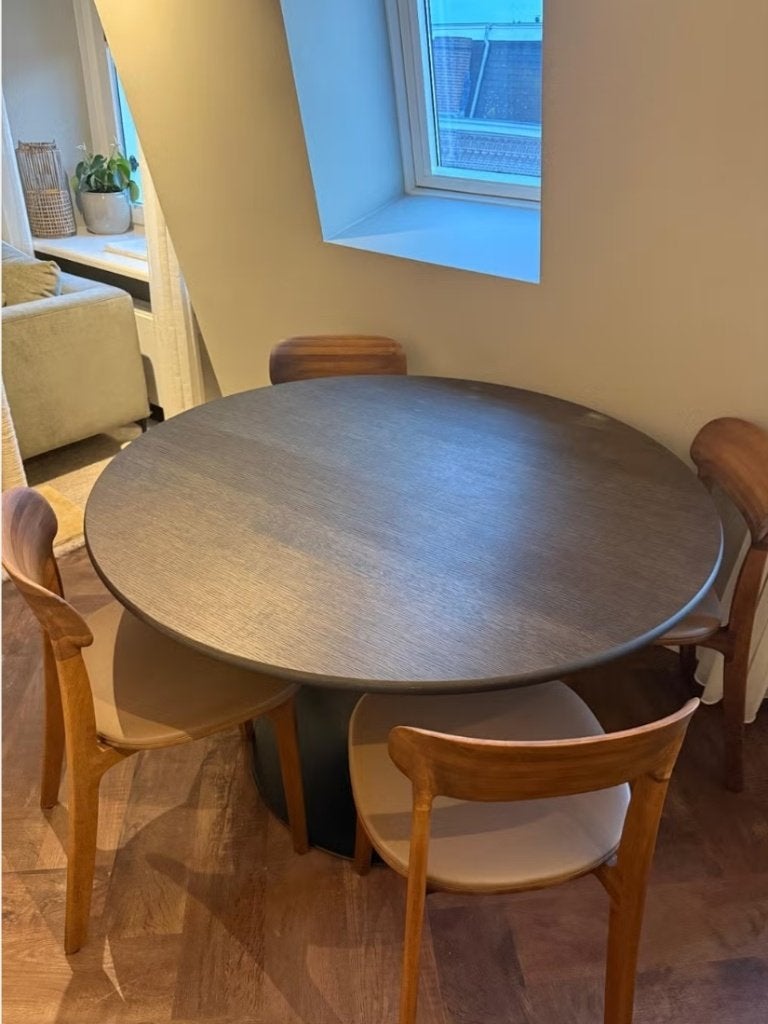 Artifort Clarion tafel, Ophalen, Gebruikt, 100 tot 150 cm, 50 tot 100 cm