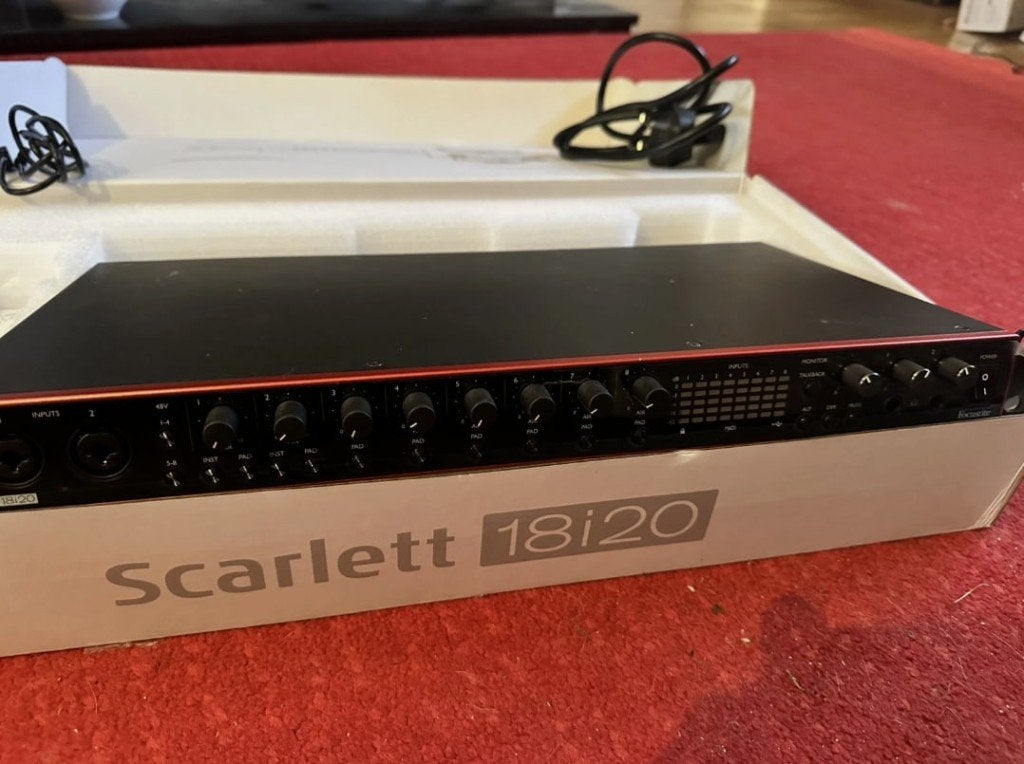 Focusrite Scarlett 18i20 USB-audio-interface 3e generatie, Ophalen of Verzenden, Zo goed als nieuw