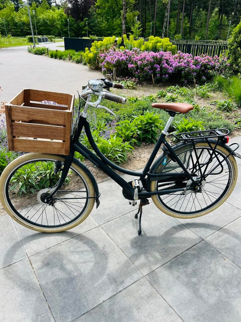 Azor fiets, type Ameland, mat zwart, framemaat 55., Ophalen of Verzenden, Gebruikt