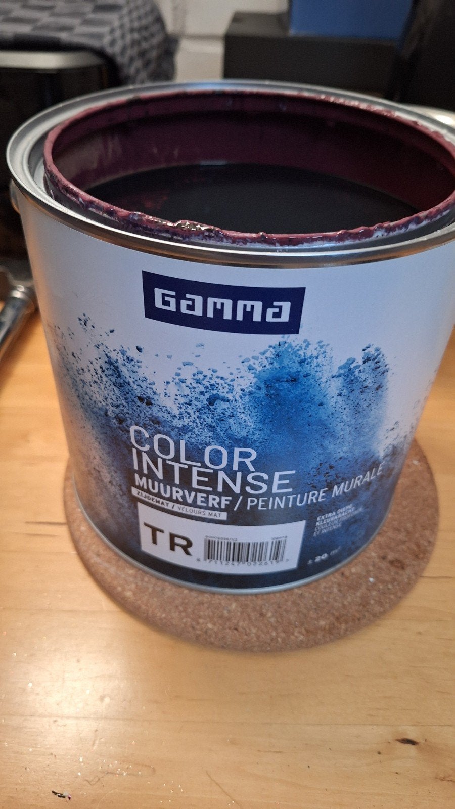 Nieuw Verf Aubergine rood en Gelders blauw / Midnight, Ophalen, Nieuw, Verf