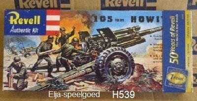 Revell 105mm Howitzer H539 Modelbouw Kit, 1:50 of kleiner, Revell, Overige typen, Nieuw