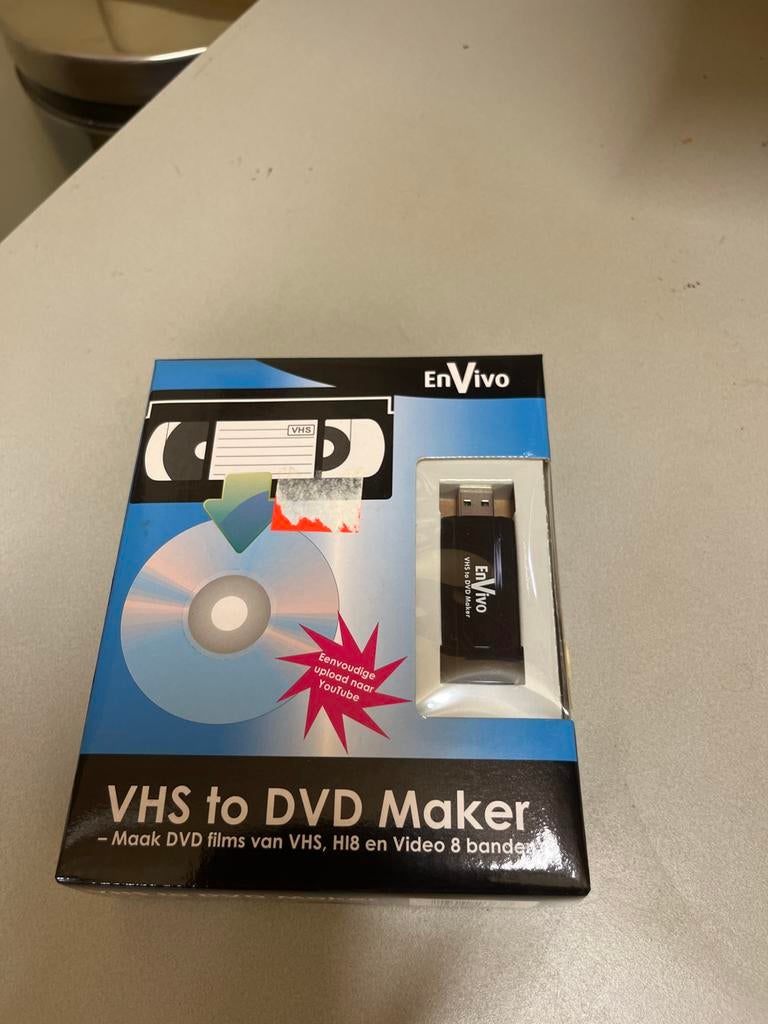 EnVivo VHS naar DVD Maker - Digitaliseer je oude banden, Computers en Software, Ophalen of Verzenden, Zo goed als nieuw