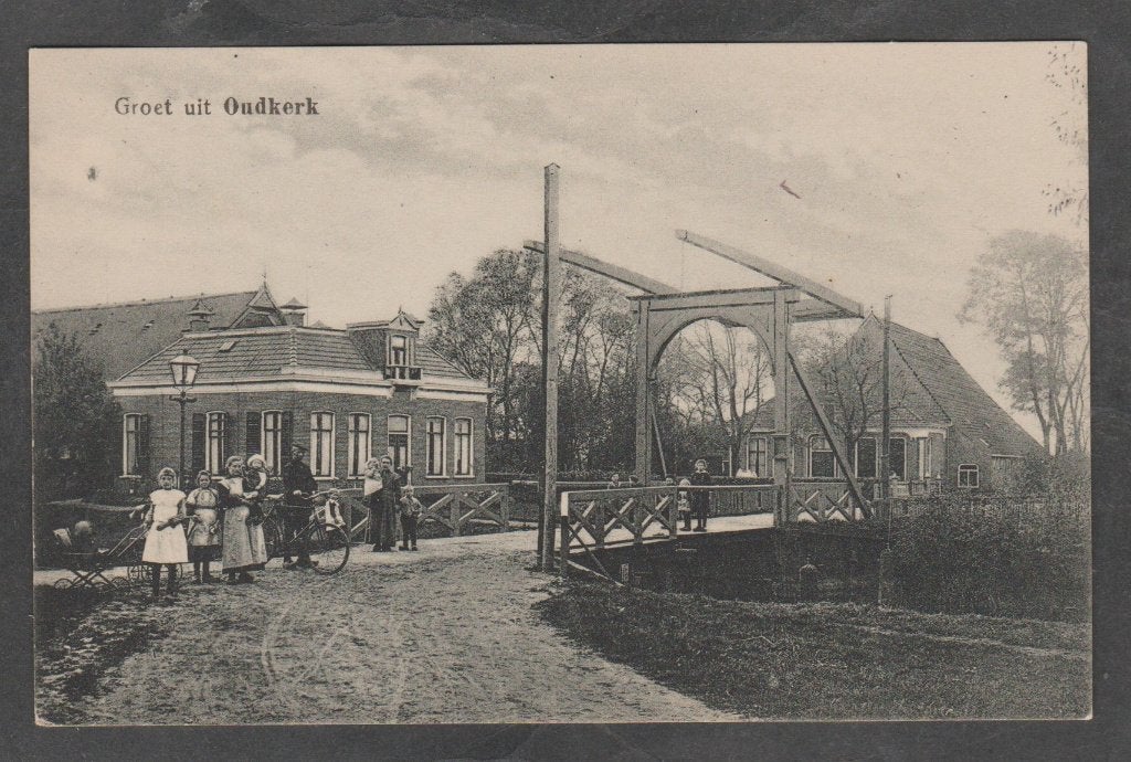 oudkerk  dorpsgezicht, Verzenden, Voor 1920, Ongelopen, Friesland