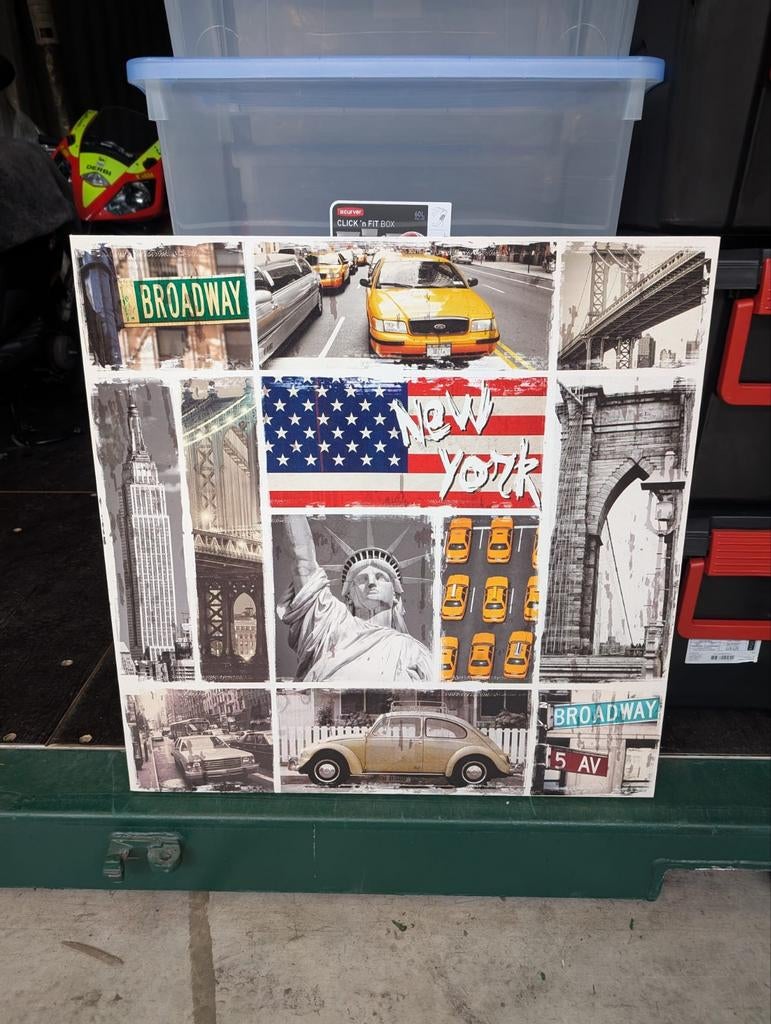 New York Canvas 80x80, Ophalen, Zo goed als nieuw