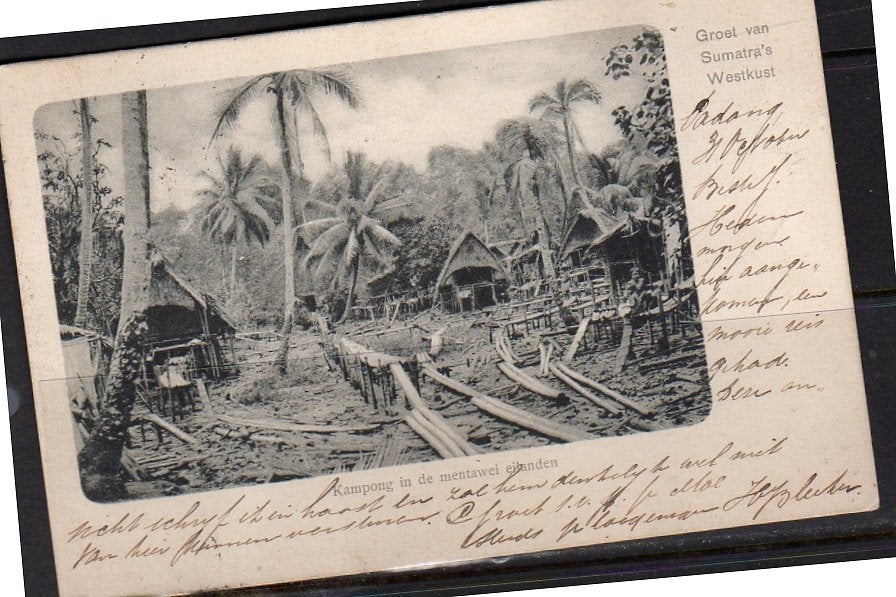 Ned Indië 1901 Kampong Mentawei Islands, Ophalen, Voor 1920, Buiten Europa