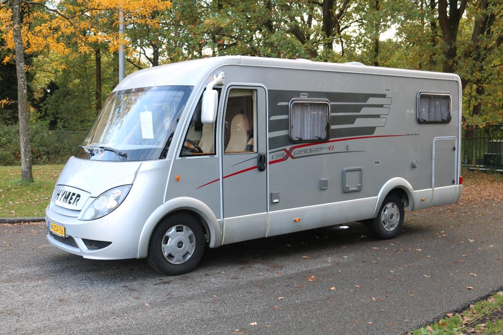 Hymer Exsis 562 Silverline lengtebedden+Hefbed 4 persoons, Caravans en Kamperen, Standaard zit, Ford, Bedrijf, Hymer