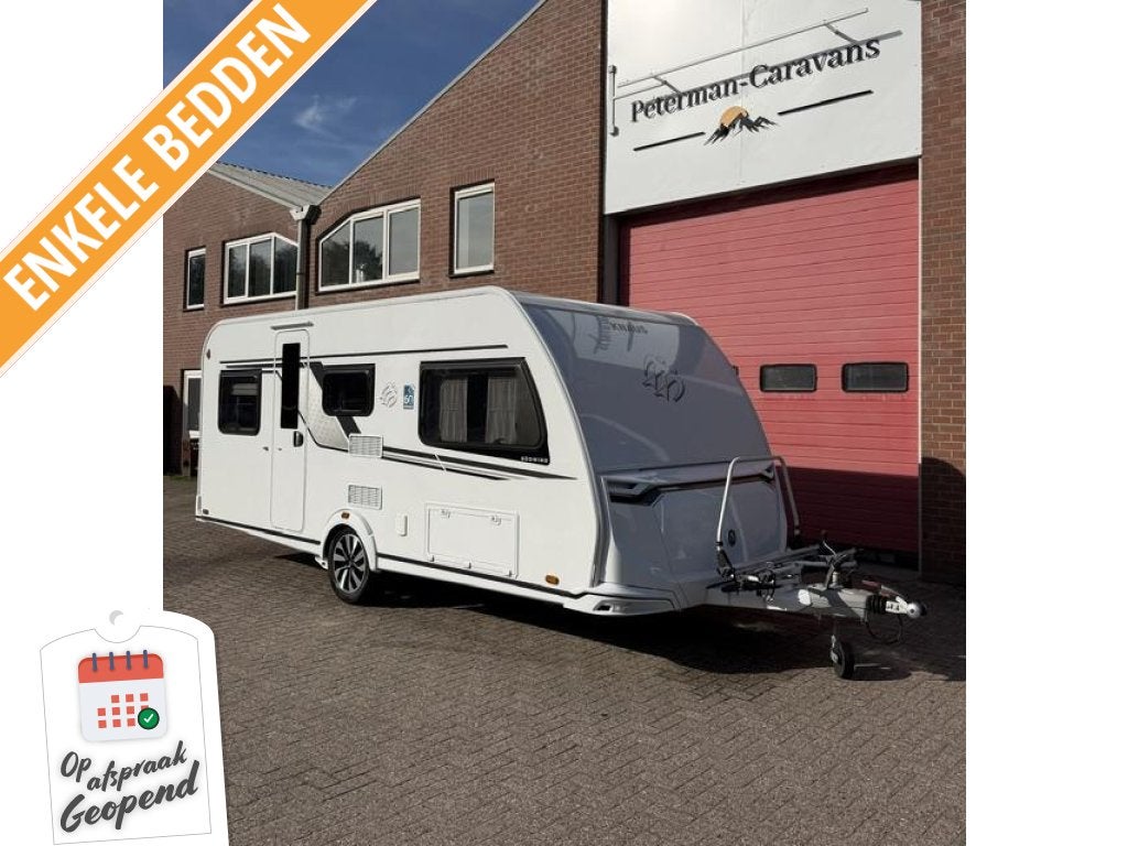 Knaus Sudwind 60 Years 500 EU Mover en Fietsendrager, Caravans en Kamperen, Schokbreker, Rondzit, Bedrijf, Knaus