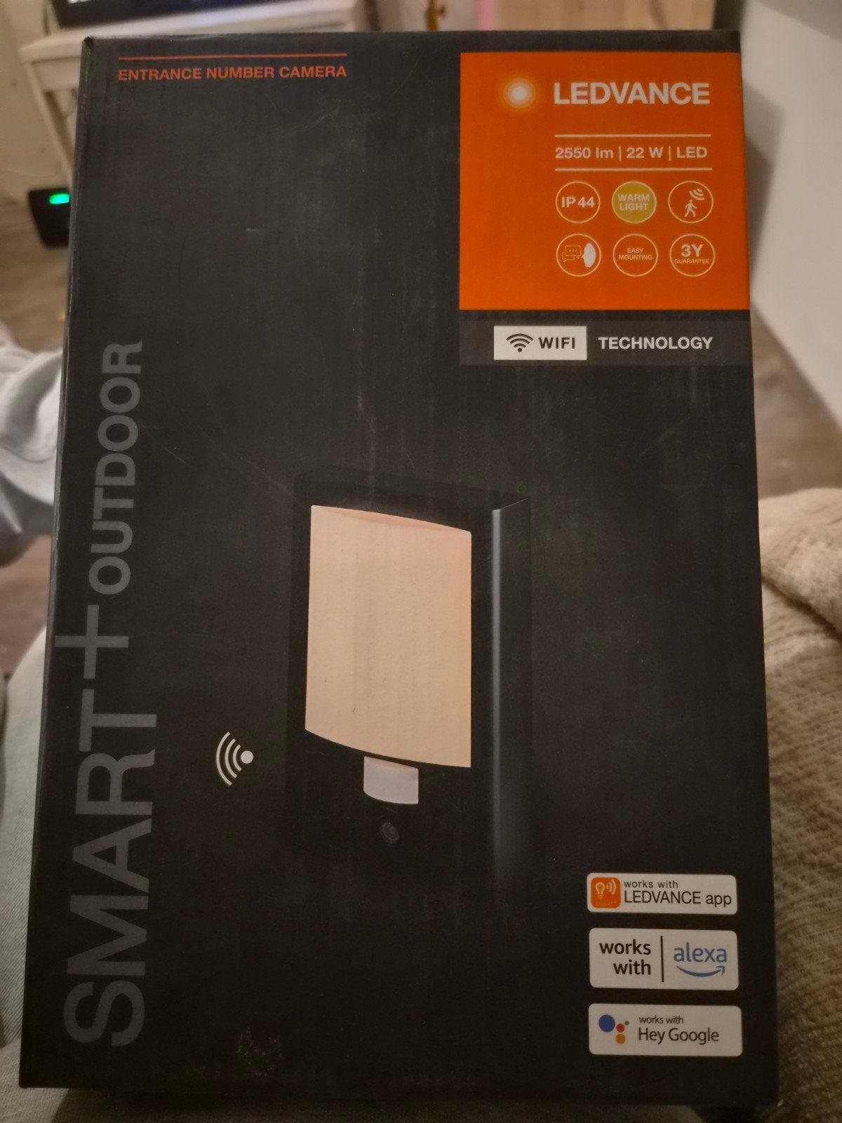 Ledvance Smart+ Outdoor Wifi Camera Entree Nummer Lamp, Kunststof, Minder dan 50 watt, Wandlamp, Nieuw