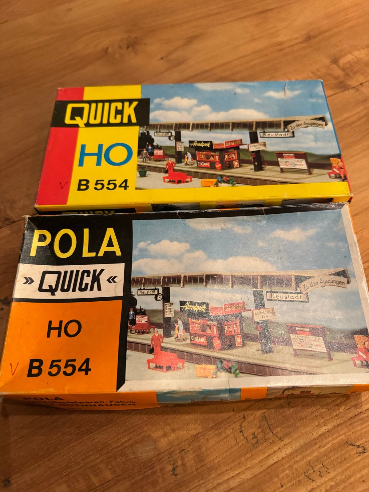 Pola Quick perrons voor treinstation H0 (nieuw/gestart), Overige merken, Gebruikt, Gelijkstroom of Wisselstroom, Brug, Tunnel of Gebouw