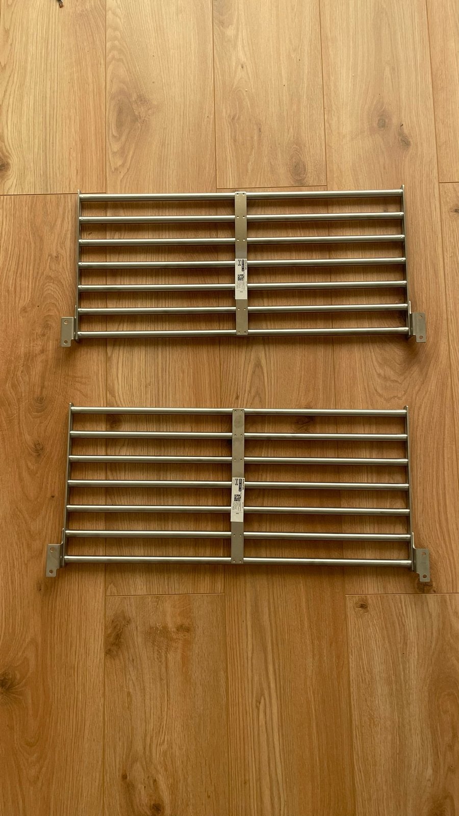 IKEA KUNGSFORS RVS Wandroosters - 2 stuks, Ophalen, Overige typen, IKEA, Zilver