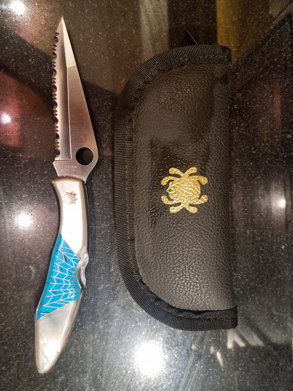 SPYDERCO POLICE CUSTOM, Ophalen of Verzenden, Amerika