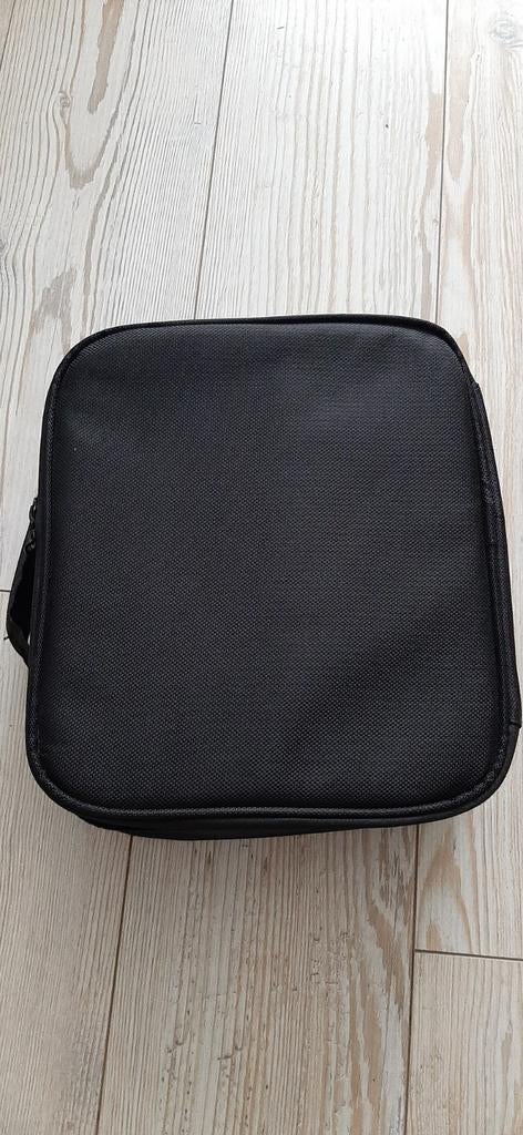 Zwarte sieraden tas met verstelbare vakken en spiegel, Sieraden, Tassen en Uiterlijk, Softcase, Zwart, Ophalen of Verzenden, Zo goed als nieuw