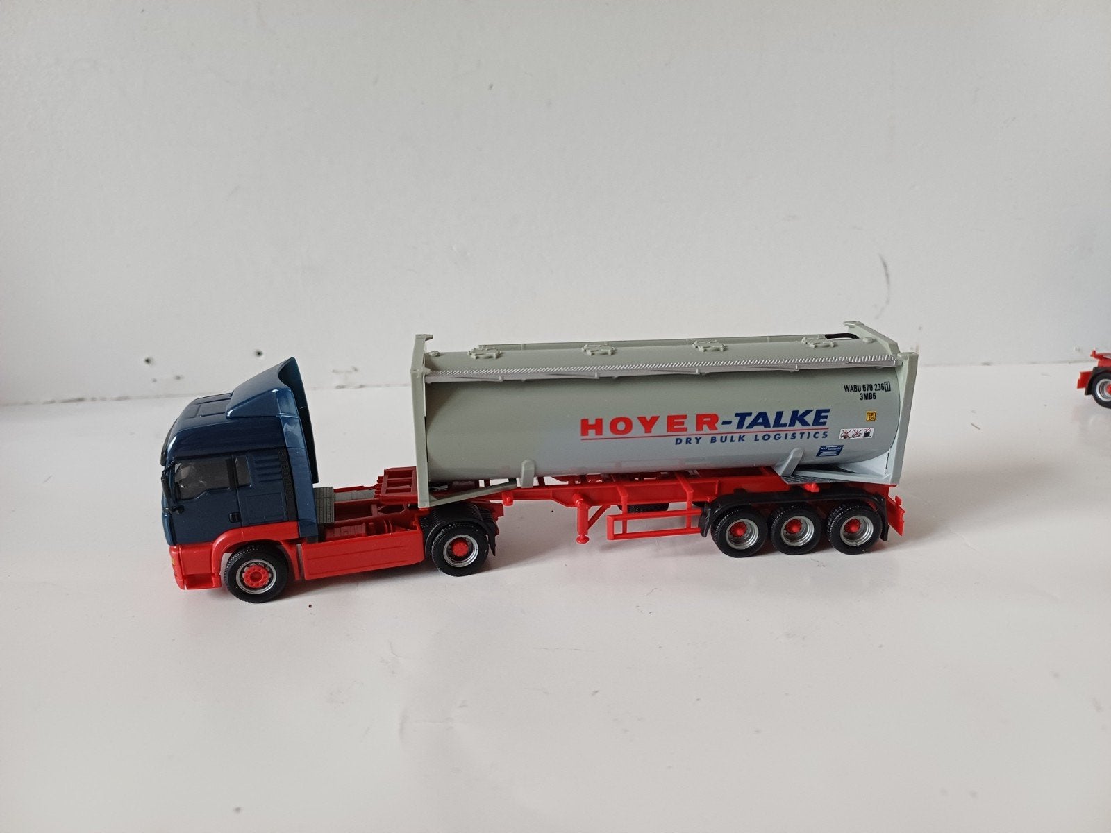 Herpa 1:87 HO H0 plastic truck MAN hoyer Talke, Ophalen of Verzenden, Bus of Vrachtwagen, Herpa