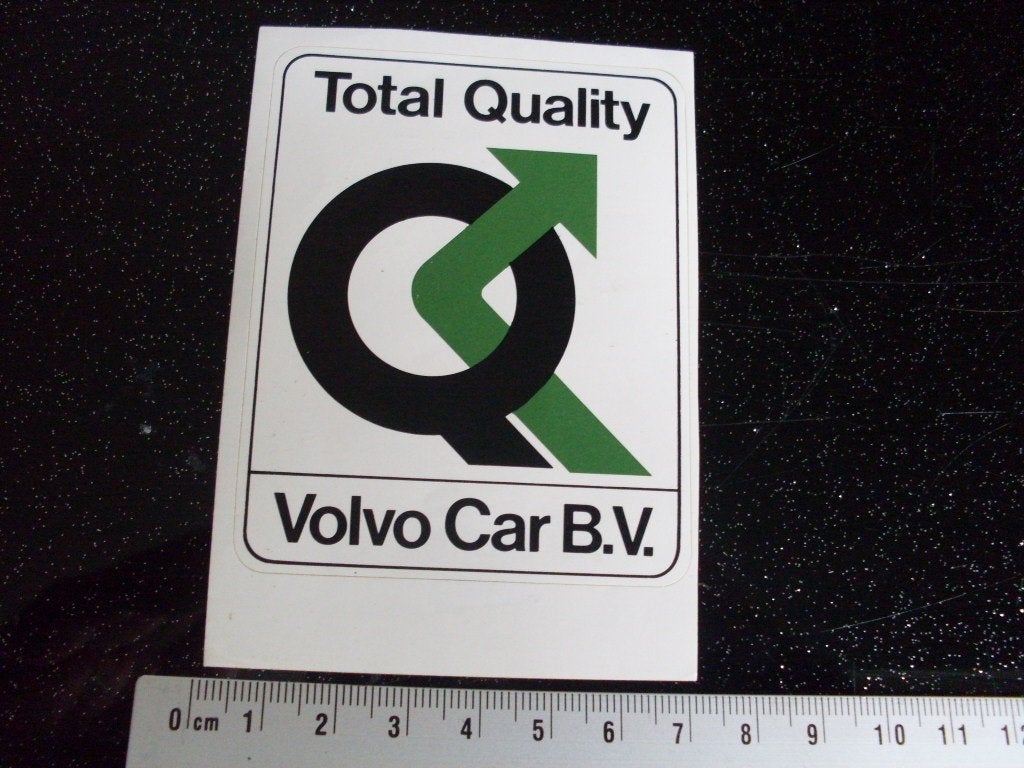 sticker total quality Volvo Car b.v. logo, Verzenden, Zo goed als nieuw, Auto of Motor