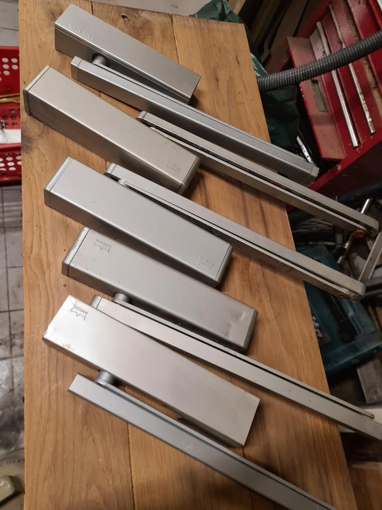 5 zware deurdrangers met glijarm - Dorma, Ophalen of Verzenden, Gebruikt, Overige materialen, Overige typen