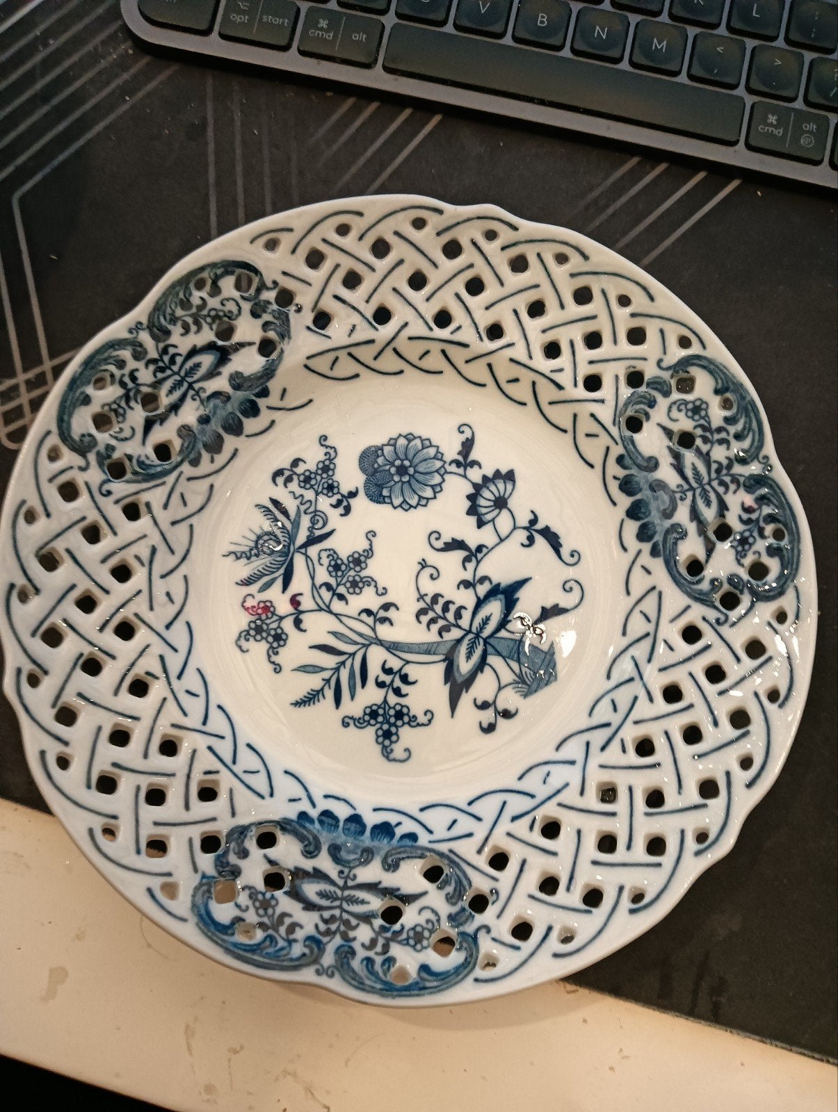 Delfts blauw bord 21 cm Blue Danube, Ophalen of Verzenden