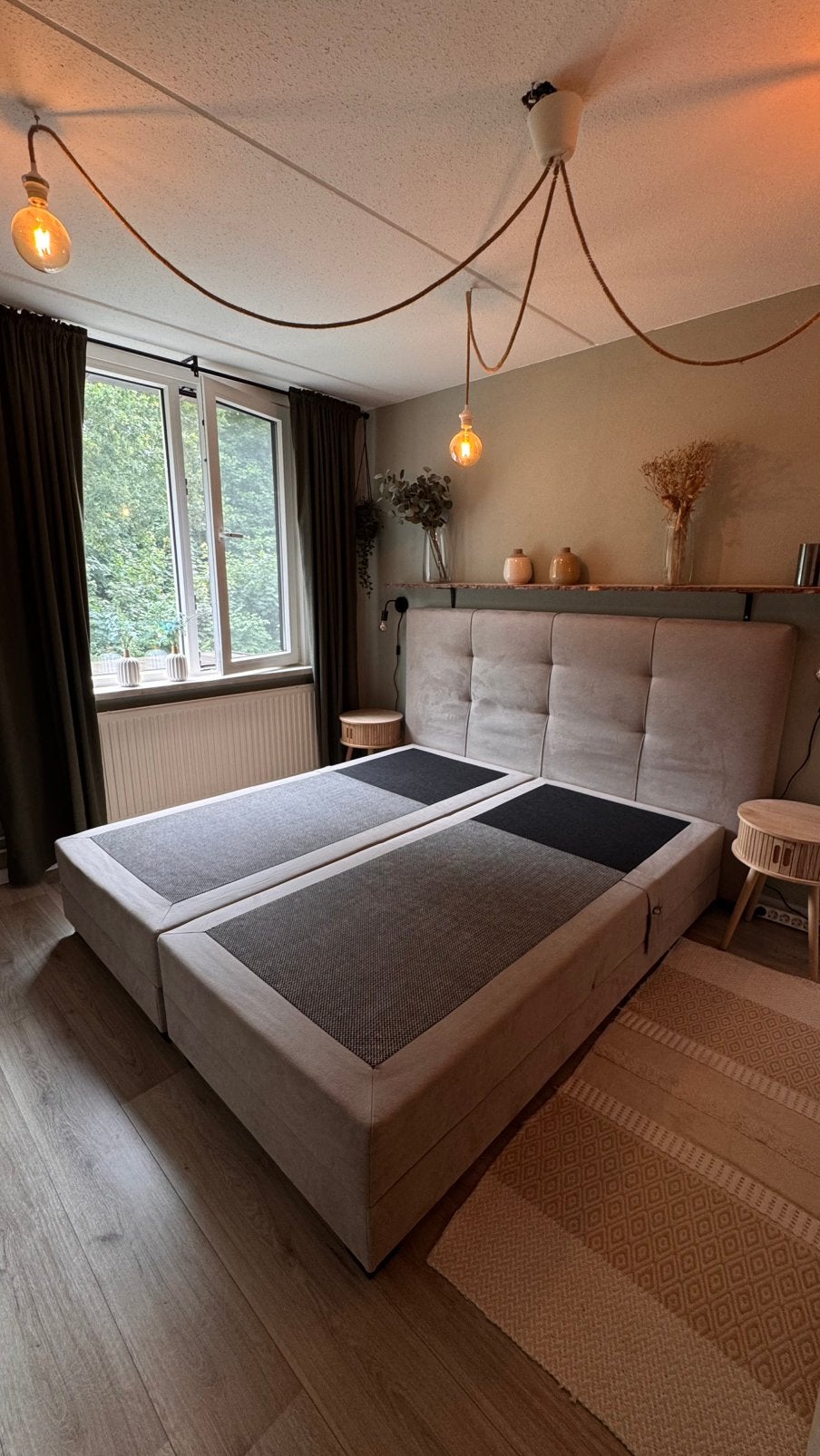 Elektrische boxspring 180x200 zeer nette staat!, Ophalen, Zo goed als nieuw, Tweepersoons