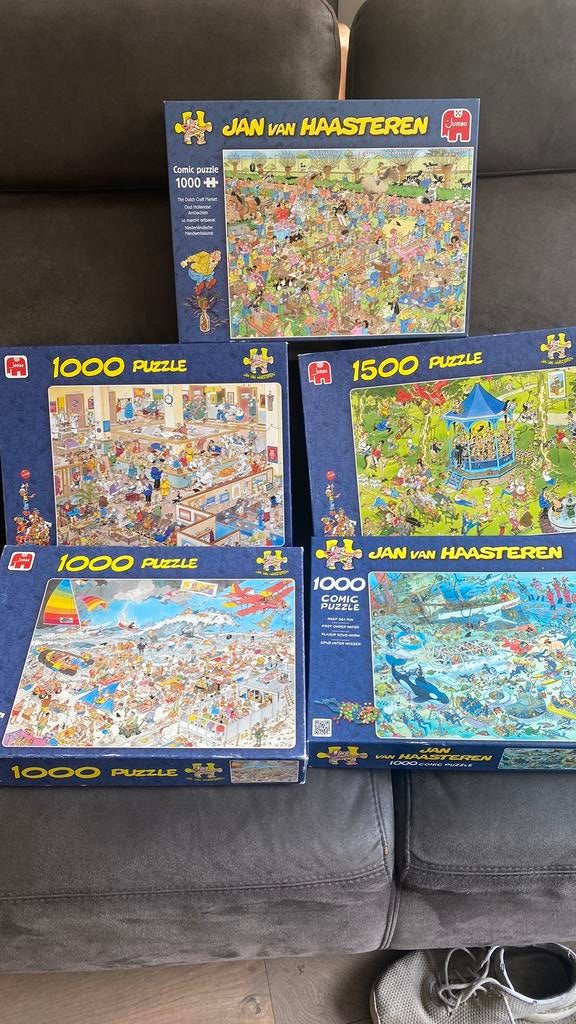 Puzzels jan van haasteren, Ophalen, 500 t/m 1500 stukjes, Gebruikt