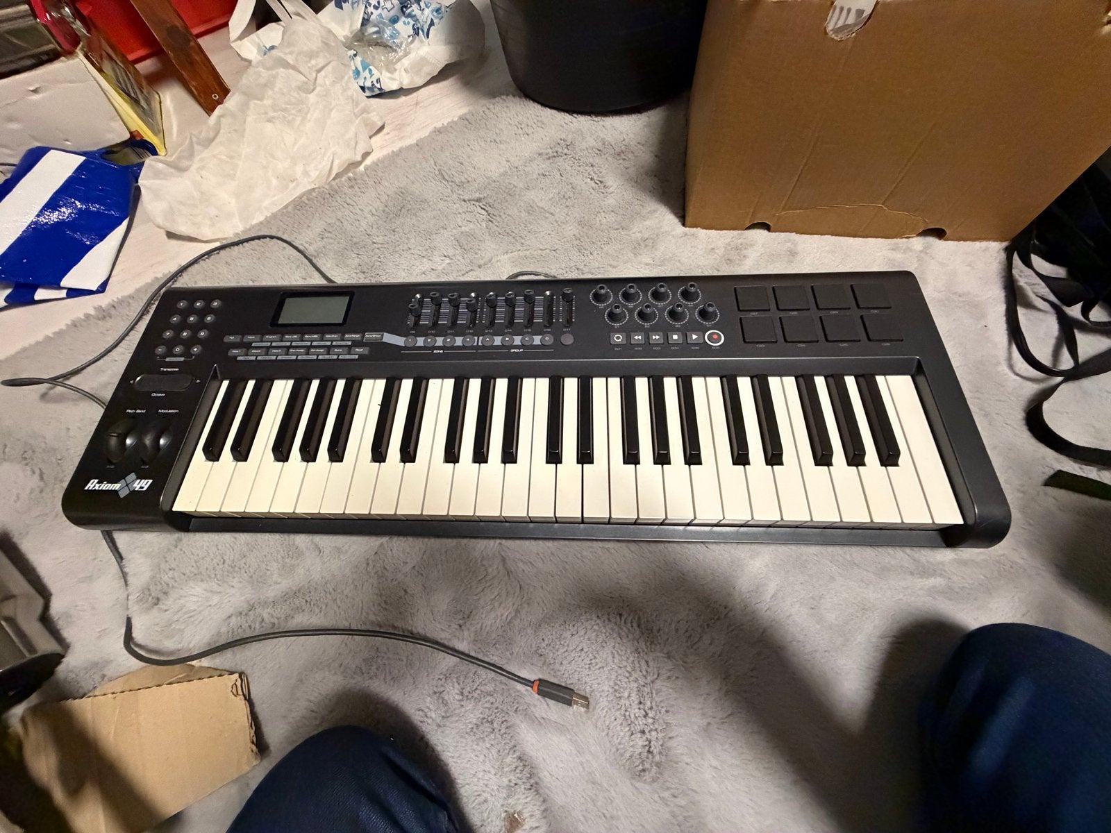 M-Audio Axiom 49 MIDI Keyboard Controller, Gebruikt, Ophalen of Verzenden, Aanslaggevoelig, 49 toetsen