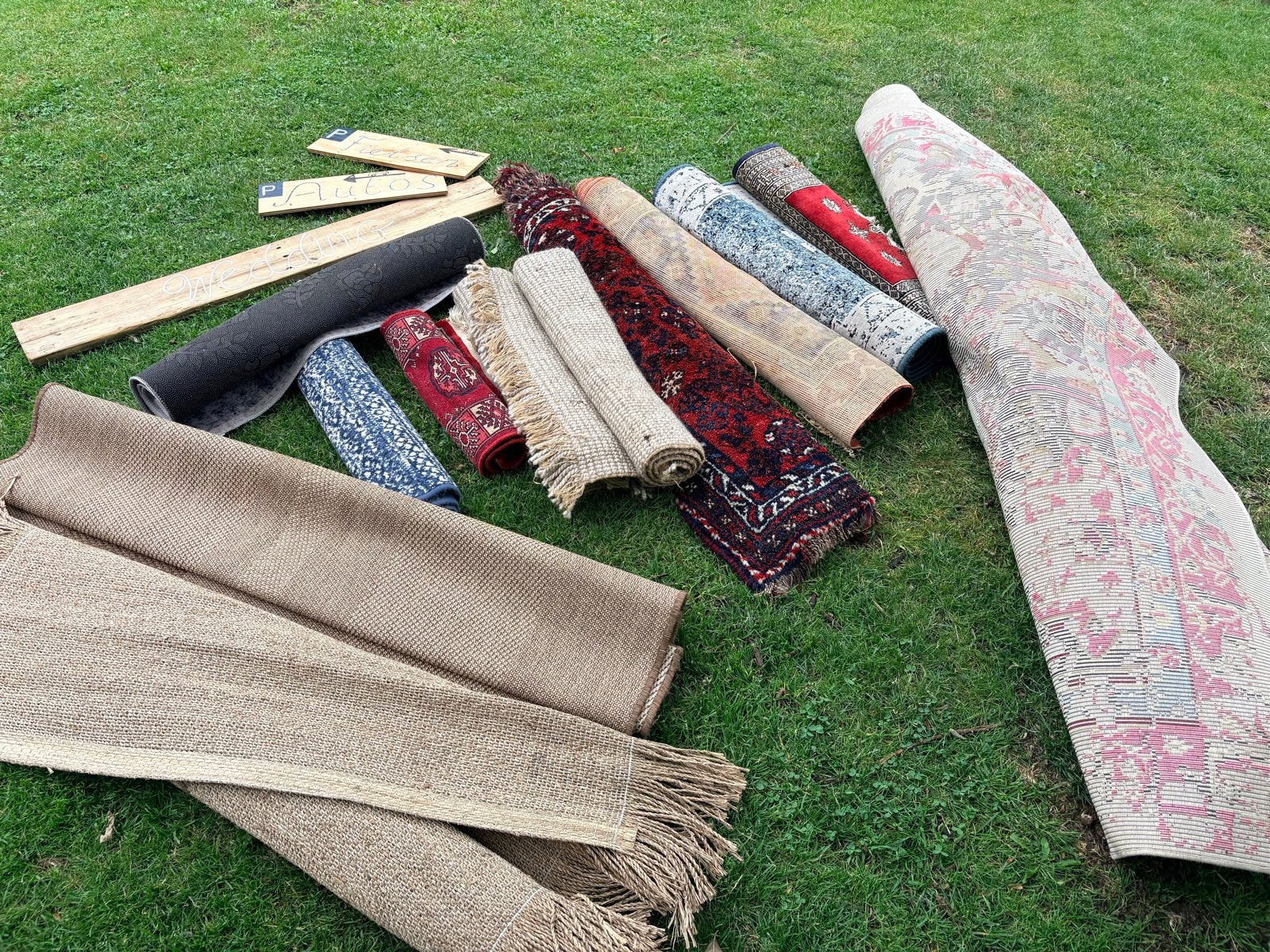 Grote partij bruiloft/tuinfeest decoratie, Groen, Gebruikt, Boho, Ophalen of Verzenden